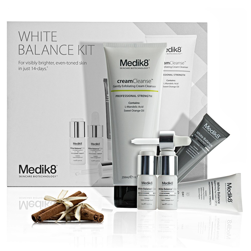 Vianočný balíček White Balance Kit pre redukciu nadmernej pigmentácie